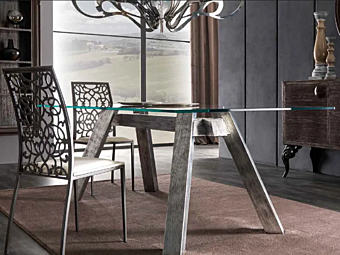 Table rectangulaire en verre Soho CORTEZARI 253-VR9
