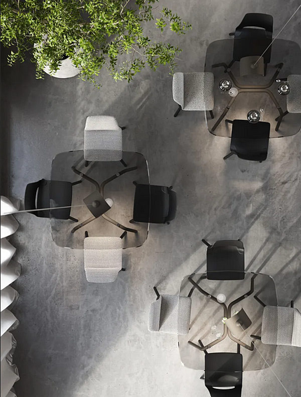 Table en verre Ose Liu Jo Living Collection usine Liu Jo Living Collection de l'Italie. Foto №6
