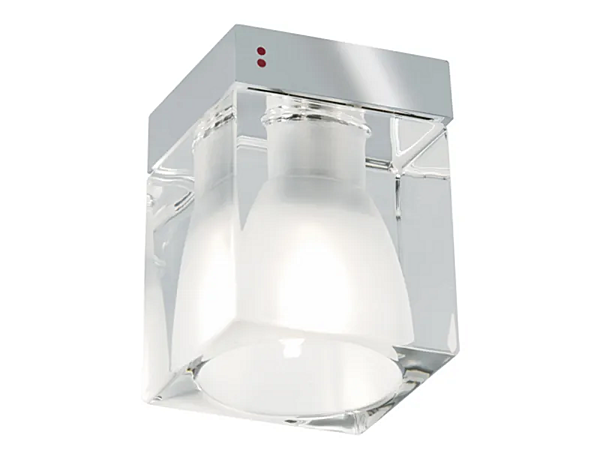 Spotlight de plafond en cristal Cubetto Fabbian usine Fabbian de l'Italie. Foto №1