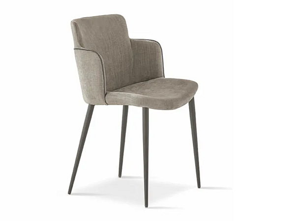 Chaise en tissu avec accoudoirs SEDIT CAROL usine SEDIT de l'Italie. Foto №1