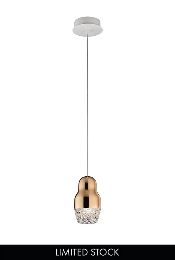 Suspension en verre et aluminium Fedora AXOLIGHT usine Axolight de l'Italie. Foto №6