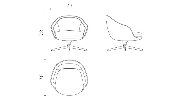 Fauteuil en tissu avec accoudoirs Lucille CPRN HOMOOD usine CPRN HOMOOD de l'Italie. Foto №2