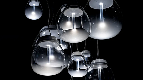 Lampe suspendue en verre soufflé LED Empatia Artemide usine Artemide de l'Italie. Foto №6