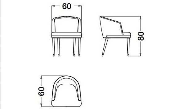 Fauteuil en nubuck rembourré avec accoudoirs CPRN HOMOOD D624 usine CPRN HOMOOD de l'Italie. Foto №3