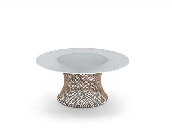 Table de jardin ronde en acier inoxydable et PVC FLEXFORM Oasis 02C7L1, 02C7L2, 02C7L3 usine FLEXFORM de l'Italie. Foto №2