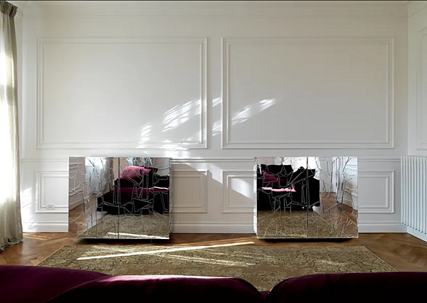 Buffet en verre avec portes Scrigno Edra usine EDRA de l'Italie. Foto №8