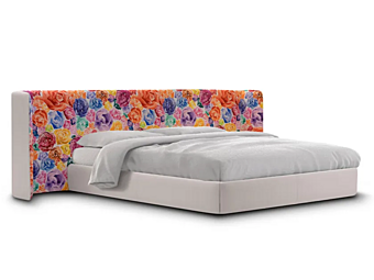 Lit double en tissu avec tête de lit rembourrée Lejla grande FORMITALIA Lejla-Bed-Large-B