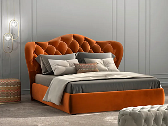 Lit double en tissu avec tête de lit capitonnée CASA +39 FLY C22005, C22006, C22007, C22008 Lit double en tissu avec tête de lit capitonnée CASA +39 FLY C22005, C22006, C22007, C22008 usine CASA +39 de l'Italie