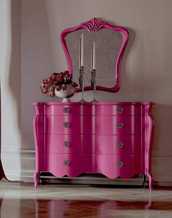 Commode EURO DESIGN ALAIN-fucsia-cassetti guide blumotion 1351 usine EURO DESIGN de l'Italie. Foto №1