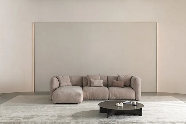 Canapé d'angle en tissu avec housse amovible Flou Fiocco usine Flou de l'Italie. Foto №7