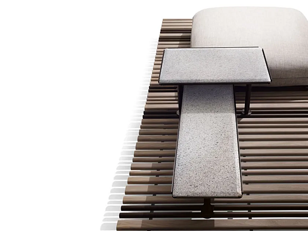Canapé d'angle modulaire de jardin en tissu Apsara GIORGETTI usine GIORGETTI de l'Italie. Foto №3