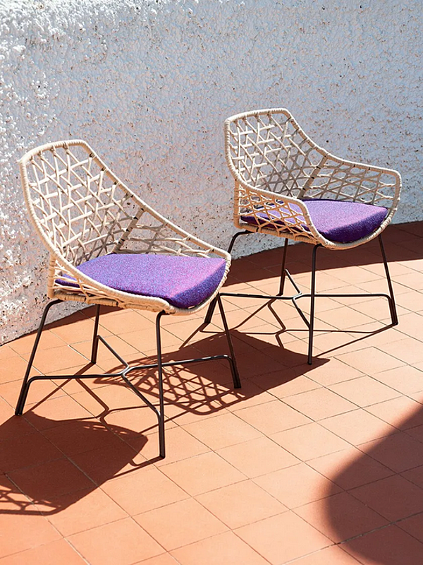 Chaise de jardin en tissu Cut 910 R Potocco 910/R usine POTOCCO de l'Italie. Foto №4