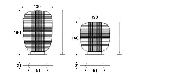 Paravent en polyester Shades of Venice Saba usine SABA de l'Italie. Foto №7