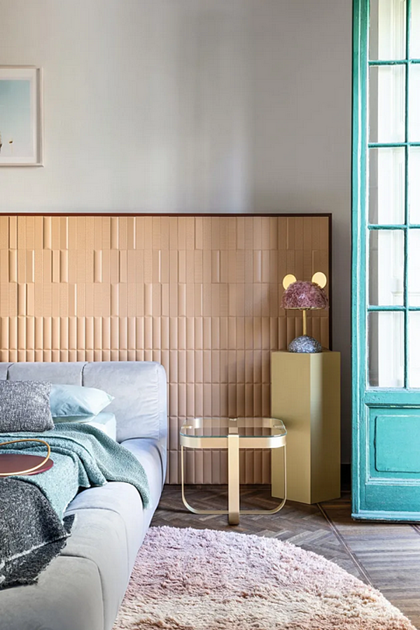 Lit de rangement en tissu rembourré Pixel Box grand Saba usine SABA de l'Italie. Foto №5