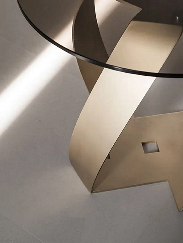 Table d'appoint ronde avec plateau en verre Bon Bon Potocco 770 TB 770/TB usine POTOCCO de l'Italie. Foto №3