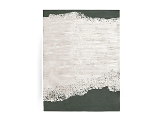 Tapis rectangulaire en soie de bambou fait main GIORGETTI Tides
