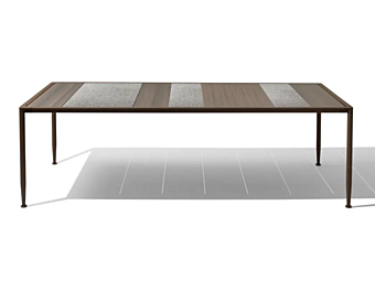 Table de jardin rectangulaire en bois GIORGETTI Gea