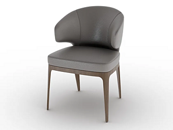 Fauteuil en cuir rembourré avec accoudoirs PIERMARIA CELINE usine PIERMARIA de l'Italie
