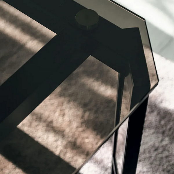 Table rectangulaire en verre Link CORTEZARI 274-VR11 usine CORTE ZARI de l'Italie. Foto №6