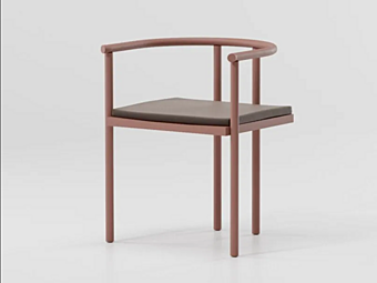 Chaise en aluminium avec accoudoirs Ringer KETTAL usine KETTAL de l'Italie