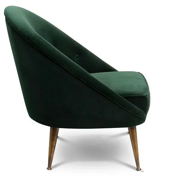 Fauteuil en velours rembourré BRABBU Malay usine BRABBU de l'Italie. Foto №3