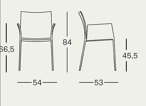 Chaise avec accoudoirs en tissu Lia 2088 Zanotta usine ZANOTTA de l'Italie. Foto №6