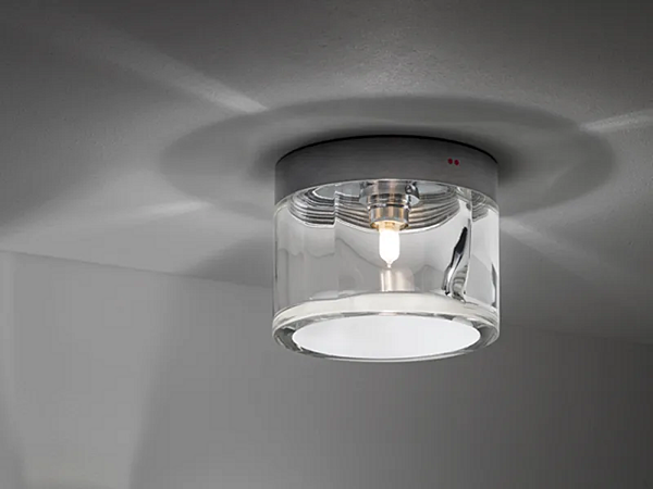 Lampe de plafond en verre Fabbian Jazz usine Fabbian de l'Italie. Foto №1