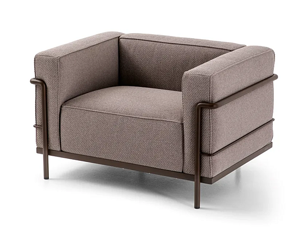 Fauteuil de jardin en tissu avec accoudoirs grand confort CASSINA usine CASSINA de l'Italie. Foto №2