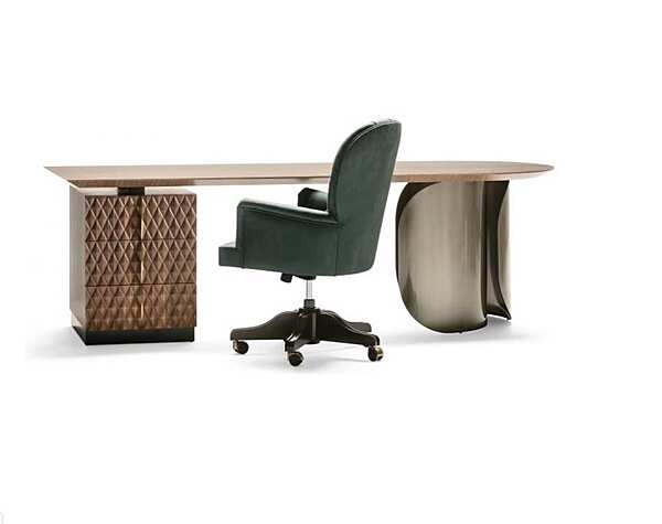 Bureau en bois rectangulaire avec tiroirs Erik OPERA CONTEMPORARY 48003/N usine OPERA CONTEMPORARY de l'Italie. Foto №2