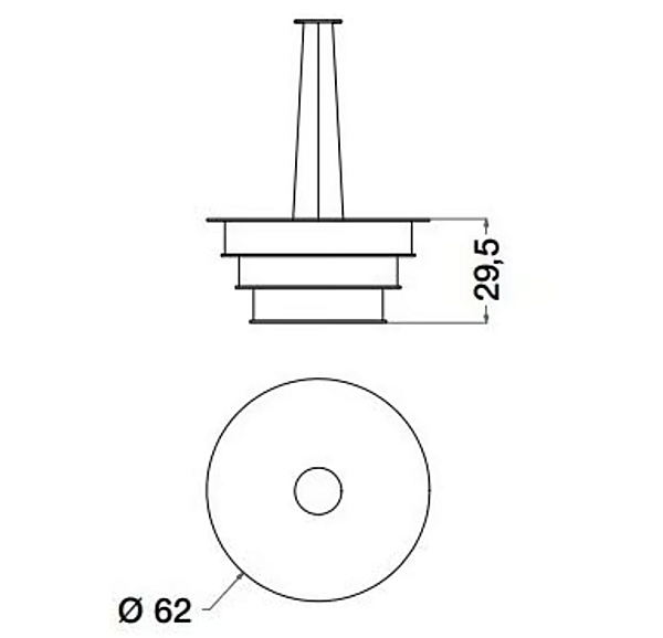 Suspension en métal et tissu collection Cocoon CPRN HOMOOD C353, C354, C355 usine CPRN HOMOOD de l'Italie. Foto №3