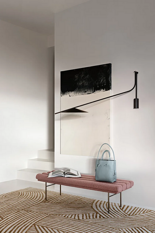 Banc rembourré en tissu Pan Flute Saba usine SABA de l'Italie. Foto №5