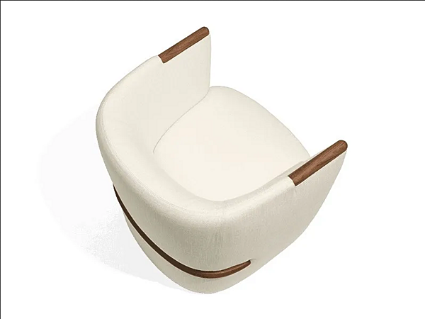 Fauteuil en tissu rembourré avec accoudoirs GIORGETTI OPUS usine GIORGETTI de l'Italie. Foto №3