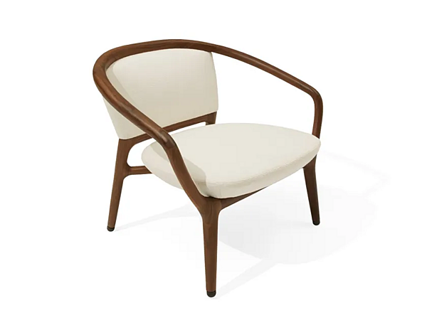 Fauteuil en tissu rembourré avec accoudoirs Pamina GIORGETTI 53440 usine GIORGETTI de l'Italie. Foto №1