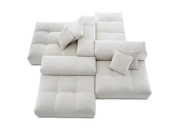 Canapé d'angle en tissu avec housse amovible Saba Pixel usine SABA de l'Italie. Foto №2