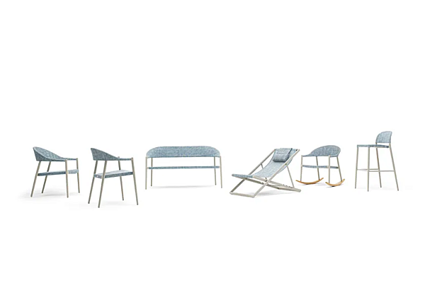 Tabouret de jardin en aluminium revêtu de poudre VARASCHIN Clever 229S5, 229S0 usine VARASCHIN de l'Italie. Foto №8