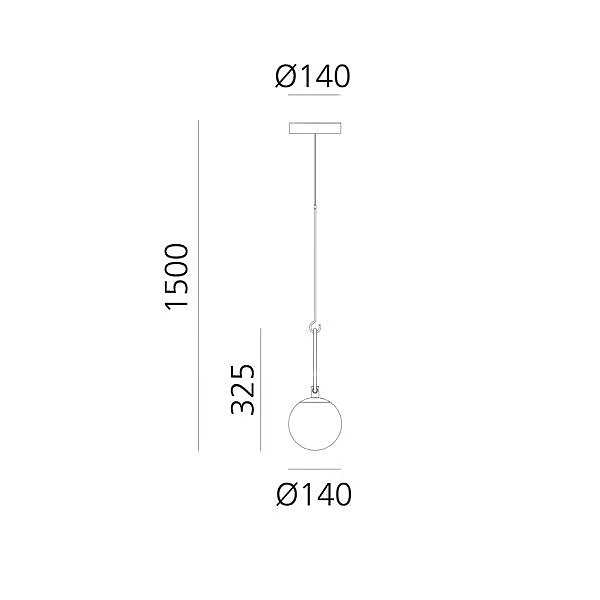 Suspension en verre soufflé LED Artemide NH 1280010A, 1281010A, 	1283010A usine Artemide de l'Italie. Foto №7