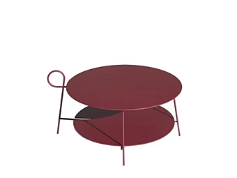 Table basse en plateaux Carmina en matériau Driade usine Driade de l'Italie