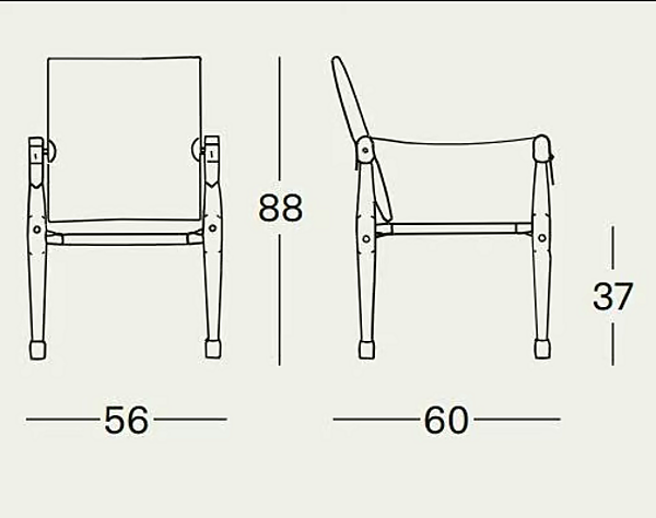 Fauteuil avec accoudoirs en tissu Moretta 851 ZANOTTA usine ZANOTTA de l'Italie. Foto №2