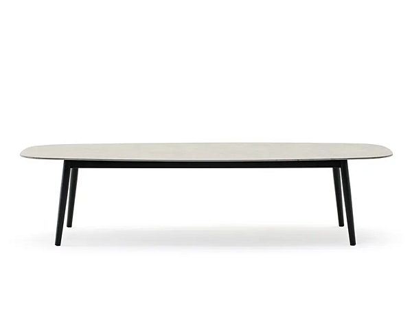 Table de jardin ovale en aluminium revêtu de poudre collection Ellisse VARASCHIN 2401L, 2402L usine VARASCHIN de l'Italie. Foto №1