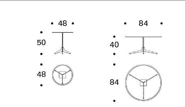 Table basse ronde en marbre HEXA Saba usine SABA de l'Italie. Foto №6