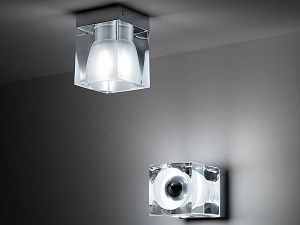 Spotlight de plafond en cristal Cubetto Fabbian usine Fabbian de l'Italie. Foto №3