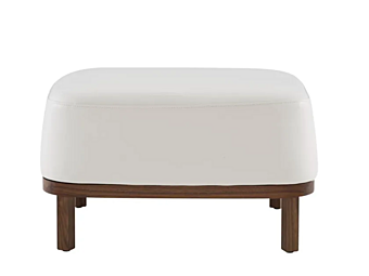Pouf en cuir rembourré LIGNE ROSET Flax 12190205 usine LIGNE ROSET de l'Italie