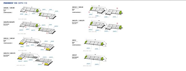 Canapé d'angle en tissu pour jardin Barcode VARASCHIN usine VARASCHIN de l'Italie. Foto №18