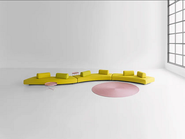 Canapé modulable en tissu Orlando PAOLA LENTI usine PAOLA LENTI de l'Italie. Foto №4