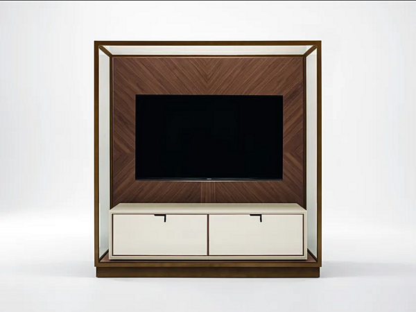 Meuble TV en bois avec tiroirs GIORGETTI Town usine GIORGETTI de l'Italie. Foto №1