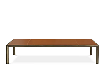 Table basse rectangulaire en cuir tanné GHIDINI1961 Table basse rectangulaire en cuir tanné GHIDINI1961 usine GHIDINI1961 de l'Italie