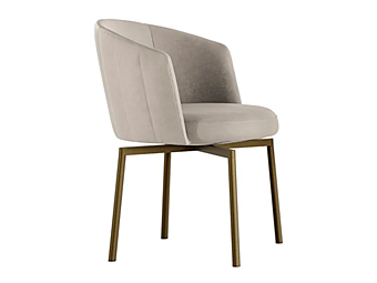Chaise en cuir avec accoudoirs Jane Eforma usine Eforma de l'Italie