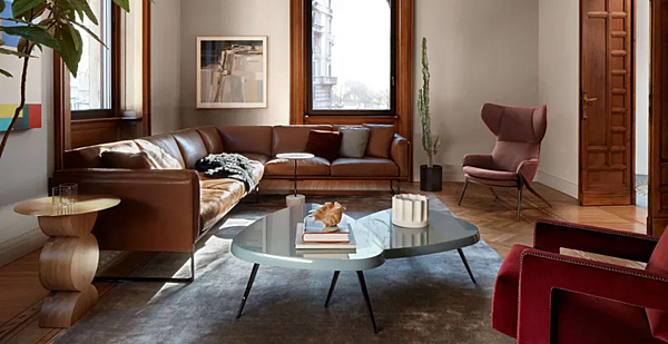 Fauteuil en tissu avec appui-tête CASSINA P22 usine CASSINA de l'Italie. Foto №3