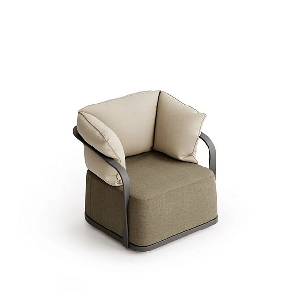 Fauteuil de jardin en tissu avec housse amovible et accoudoirs Atmosphera collection Tango TG.PL usine ATMOSPHERA de l'Italie. Foto №10