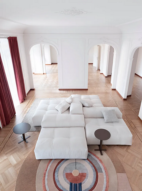 Canapé d'angle en tissu avec housse amovible Saba Pixel usine SABA de l'Italie. Foto №18